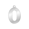 Classic Number Pendants in Sterling Silver (25 mm)
