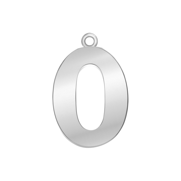 Classic Number Pendants in Sterling Silver (25 mm)