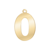 Classic Number Pendants in 14K Gold (25 mm)