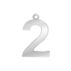 Classic Number Pendants in Sterling Silver (25 mm)