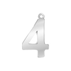 Classic Number Pendants in 14K Gold (25 mm)