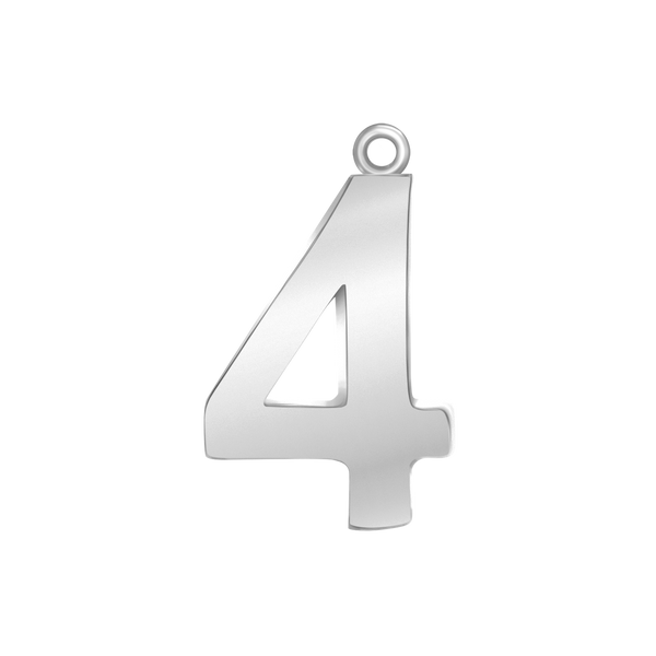 Classic Number Pendants in 14K Gold (25 mm)