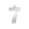Classic Number Pendants in Sterling Silver (25 mm)