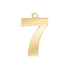 Classic Number Pendants in 14K Gold (25 mm)