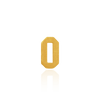 Basic Numbers in 14K Gold (3mm) (Semi-Polished)