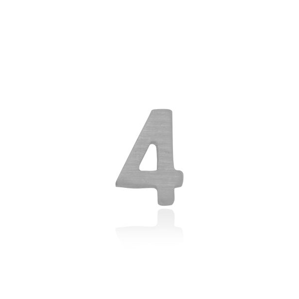 Basic Numbers in 14K Gold (3mm) (Semi-Polished)