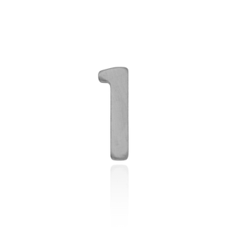 Basic Numbers in Sterling Silver (4.7mm) (Semi-Polished)