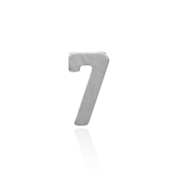 Basic Numbers in 14K Gold (4.7mm) (Semi-Polished)