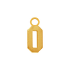 Basic Numbers with 1 Jump Ring in 14K Gold (5.3 mm)