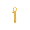 Basic Numbers with 1 Jump Ring in 14K Gold (5.3 mm)