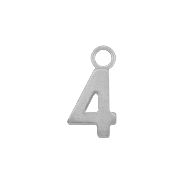 Basic Numbers with 1 Jump Ring in 14K Gold (5.3 mm)