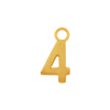 Basic Numbers with 1 Jump Ring in 14K Gold (5.3 mm)