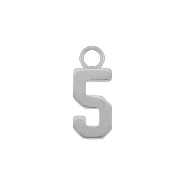 Basic Numbers with 1 Jump Ring in 14K Gold (5.3 mm)