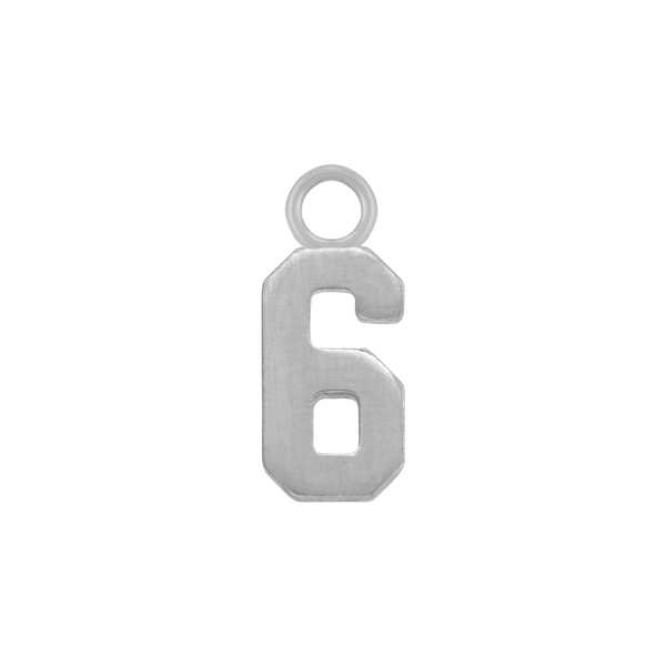 Basic Numbers with 1 Jump Ring in 14K Gold (5.3 mm)