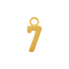 Basic Numbers with 1 Jump Ring in 14K Gold (5.3 mm)