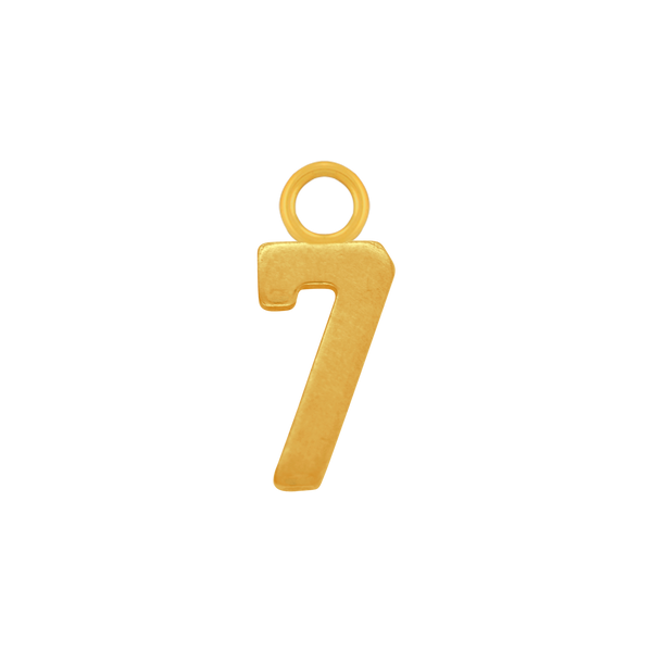 Basic Numbers with 1 Jump Ring in 14K Gold (5.3 mm)