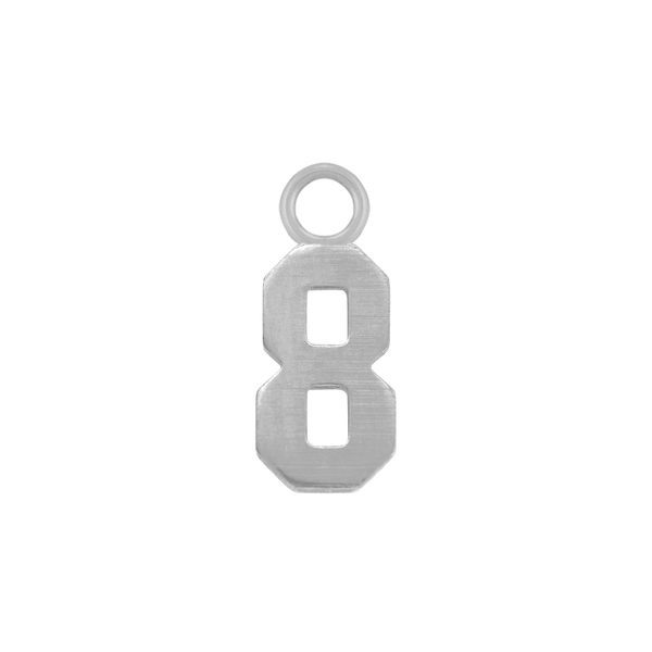 Basic Numbers with 1 Jump Ring in 14K Gold (5.3 mm)