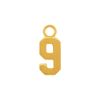 Basic Numbers with 1 Jump Ring in 14K Gold (5.3 mm)