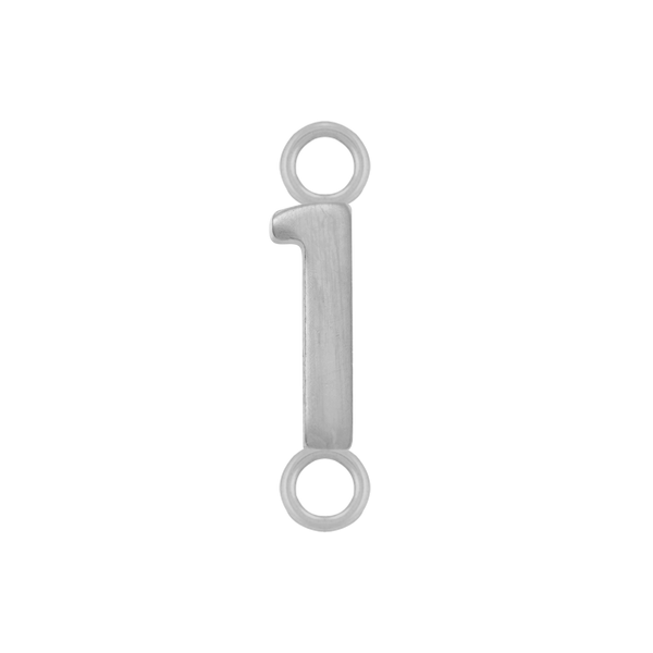 Basic Numbers with 2 Jump Rings in 14K Gold (5.3 mm)