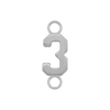 Basic Numbers with 2 Jump Rings in 14K Gold (5.3 mm)