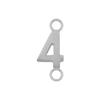 Basic Numbers with 2 Jump Rings in 14K Gold (5.3 mm)