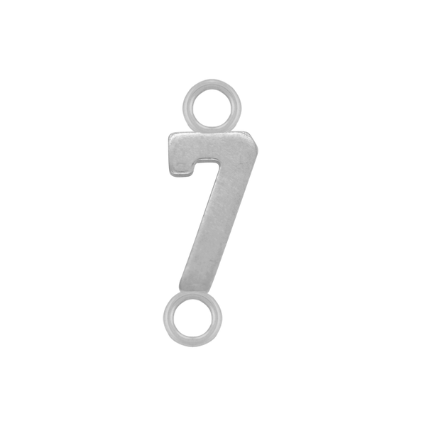 Basic Numbers with 2 Jump Rings in 14K Gold (5.3 mm)