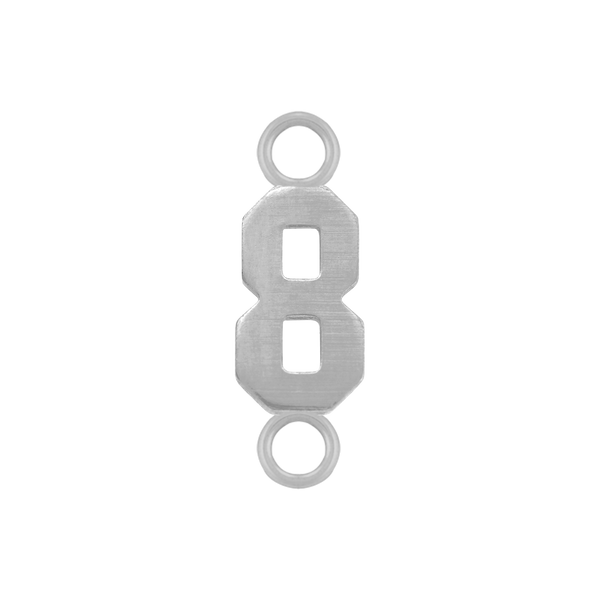 Basic Numbers with 2 Jump Rings in 14K Gold (5.3 mm)