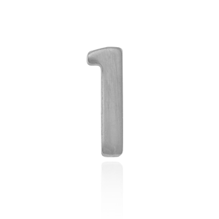 Basic Numbers in Sterling Silver (5.3mm) (Semi-Polished)