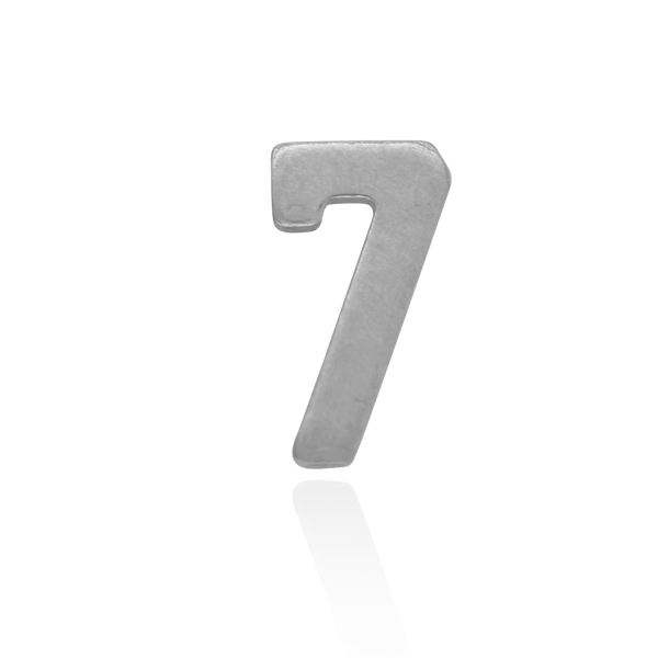 Basic Numbers in Sterling Silver (5.3mm) (Semi-Polished)