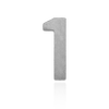 Basic Numbers in Sterling Silver (8mm) (Semi-Polished)