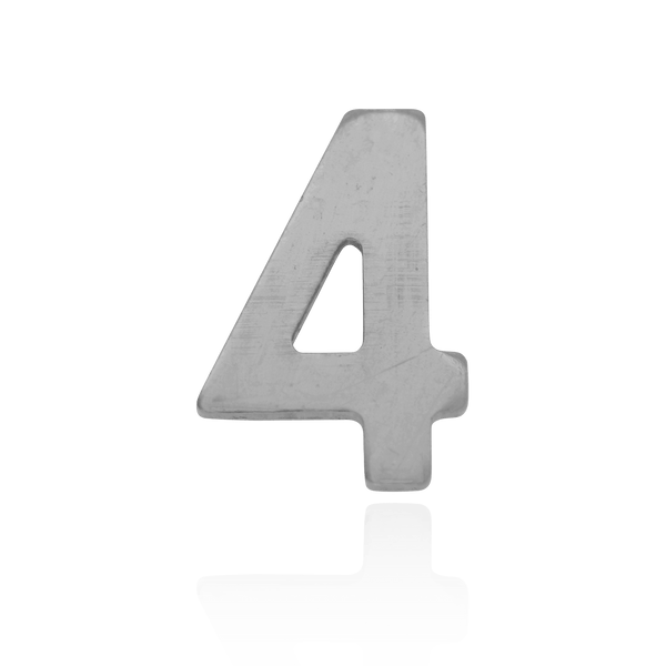 Basic Numbers in Sterling Silver (8mm) (Semi-Polished)