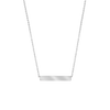 Bar Necklace with Engraving in Sterling Silver (18" Chain)