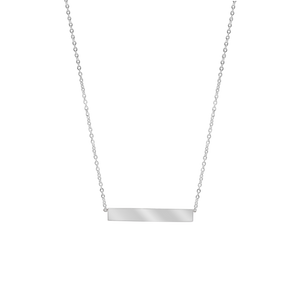 Bar Necklace in Sterling Silver (3 x 20 mm)