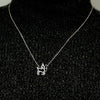 Sagittarius Necklace with Cubic Zirconia in Sterling Silver (18 x 17 mm)