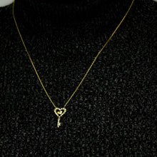 Load image into Gallery viewer, Key Necklace in Sterling Silver (20 x 11 mm)
