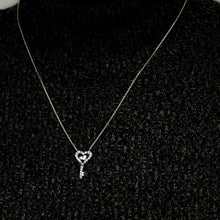 Load image into Gallery viewer, Key Necklace in Sterling Silver (20 x 11 mm)
