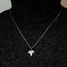 Load image into Gallery viewer, Maple Leaf Necklace in Sterling Silver (19 x 15 mm)
