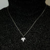 Maple Leaf Necklace in Sterling Silver (19 x 15 mm)
