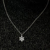 Snowflake Necklace in Sterling Silver (20 x 13 mm)