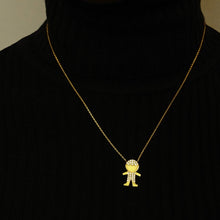 Load image into Gallery viewer, Boy Necklace in Sterling Silver (20 x 13 mm)
