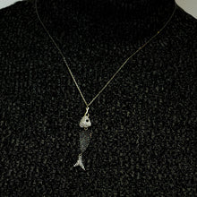 Load image into Gallery viewer, Fish Necklace in Sterling Silver (58 x 10 mm)
