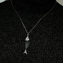 Load image into Gallery viewer, Fish Necklace in Sterling Silver (58 x 10 mm)
