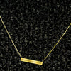 Bar Necklace with Engraving in 14K Yellow Gold (18" Chain)