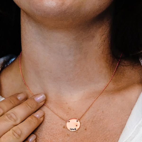 Love Dome Necklace in Sterling Silver (15 x 15 mm)