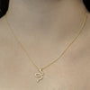 Snake Necklace in Sterling Silver (24 x 12 mm)