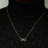 Infinity Necklace in Sterling Silver (18 x 9 mm)