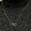 Infinity Necklace in Sterling Silver (27 x 11 mm)
