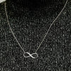 Infinity Necklace in Sterling Silver (27 x 11 mm)