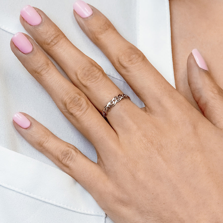 Nolita Nonna Chain Ring in Sterling Silver