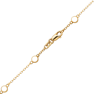 Finished Diamond by the Yard Cable Anklet in 14K Yellow Gold (No Stones)